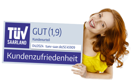 TÜV Kundenzufriedenheit 'sehr gut'